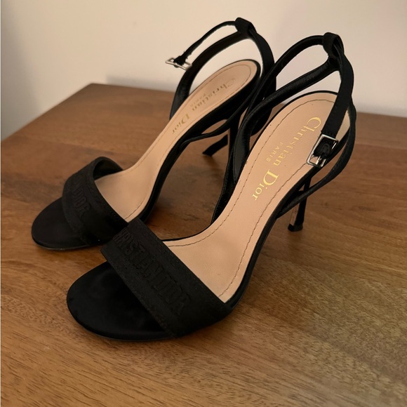 Christian Dior Dway Heeled Sandal Logo 34 black - Picture 9 of 13